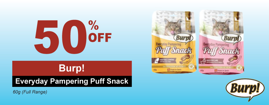 Burp! Everyday Pampering Puff Snack Promo